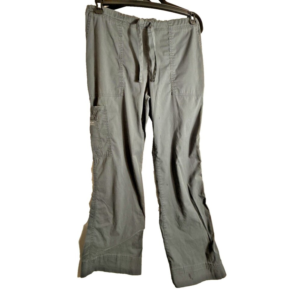 Cherokee Workwear Dark Gray Scrub Pants Size Tall 30" Inseam Draw String Pockets